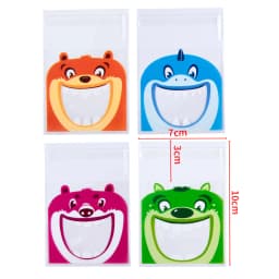 50pcs Opp Plastic Bag Self Adhesive Ocean Mermaid Transparent Plastic Bags Beads Jewelry Storage Packaging Gift Bag Card Holder