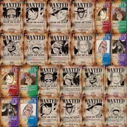 Diy One Piece Wanted Poster Japanese Sets Luffy Ace Sabo Roger Op13 Sec Sp Eustass Kid Op01-051 Op09-004 Shanks Op09-093 Teach