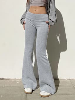 Casual Sexy Basic Solid Flare Pants Y2K Slim Low-Waisted Boot Cut Pants Women 2025 Autumn Spring Fashion Streetwear Lady