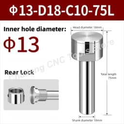 Saw Milling Cutter Slitting Saw Arbor Blade Holder CNC Slotting Machining Metal Cutting Tool Front Rear Lock 5 6 8 10 13mm