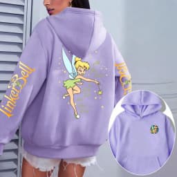 Tinker Bell Anime Men Cartoon Hoodie Women Pullover Tops Outdoor New Fashion Autumn Spring Couple Sweatshirts Clothes