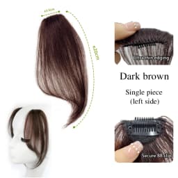 Seamless Natural Invisible Bangs Wig Traceless Bangs 100% Human Hair Female Figure-eight Bangs on Both Sides Wig Patch