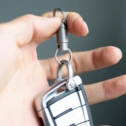 MINI Titanium Alloy Rotating Ring Buckle Keychain Waist Belt Buckle Spring Locking Keyring Outdoor Tool EDC Tool