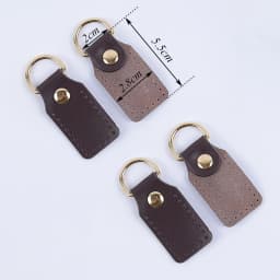 Hand Sewn Genuine Leather DIY Square Head Bag Pieces Replacement Strap Connectors Bag Buckle Accessories