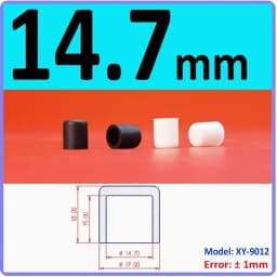 White Silicone Rubber Round End Cap Dust Seal Blanking End Stopper Protection Cover For Pipe Tube Furniture Pads 3mm-68.5mm