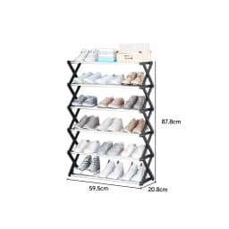 3/4/5-layer modern foldable simple metal shoe rack entrance door shoe cabinet free installation dormitory home shoe storage