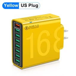 150W Multi Ports USB Charger Fast Charging EU/US Plug Phone Charger Adapter For iPhone Samsung Xiaomi Quick Charge Wall Charger