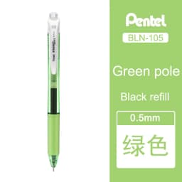 1 Pcs Pentel Gel Pen BLN105 Needle Tip Writing Smooth Quick Dry Color Ink 0.5mm Test Office Fountain Pen Japanese Stationery