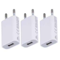 Universal 5V 1A USB Wall Travel Charger Head Power Adapter Portable EU Plug Charging For Mobile Phone MP3 7 8 Xs