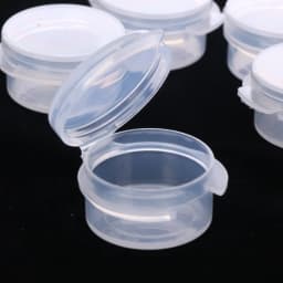 100Pcs 5g Make Up Jars Mini Sample Bottle Sealing Pot Face Cream Container Plastic Transparent Case Salad Sauce Portable Box