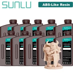 SUNLU 10KG ABS-Like/ Standard / Water-Wash/ 14K High Precision Resin 405nm Rapid UV-Curing Photopolymer Resin 1KG/Bottle
