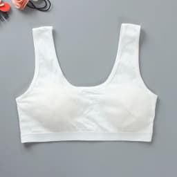 3PCS Kids Cotton Sports Training Bra Solid Color Young Children Underwears Teenage Girls Crop Tops Development Student Vest Bras