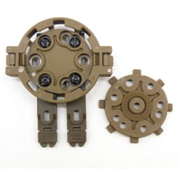 Gun Holster Molle Quick Disconnect Kit 360 Degree Angles Platform Holster Adapter for Glock 17 19 22 23