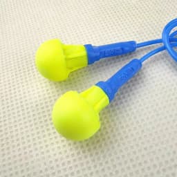 5pairs Original 3M 318-1005 Space Foam Soft Corded Ear Plugs Anti-noise Sleeping Reduction Norope Earplugs Protective Earmuffs