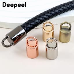 10/20Pcs 11/14mm Metal Buckles Bag Strap End Stopper Buckle Tassel Cap Clasp for Bags Handle Cord Lock Hanging DIY Accessories