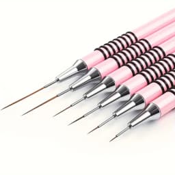6pcs Nail Art Liner Brushes Set Nail Art Design Brush Striping Thin Long Lines Dotting Drawing Pen UV Gel Polish Painting Brush