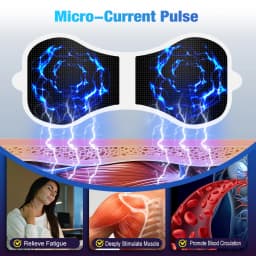 Smart Electric Neck Massager Set Back Cervical Patch 6 Modes 19 Levels Intensity Portable Home Use Massage Tools for Relieve Fatigue