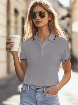 Solid Color Summer Womens T-Shirt Soft Comfortable Polo Shirt All-Match Lapel Streetwear Unisex Hip Hop Woman Short Sleeve Top