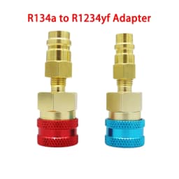 R1234YF to R134A Quick Connector Adapter, Splice Connector Hose Adapter for AC Charging of Automotive Air Conditioner