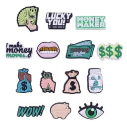 Hot 1pcs Money Shoe Charms for Crocs Accessories Charms Clog Sandals Decoration Shoe Pins Women Men Adults Party Favor