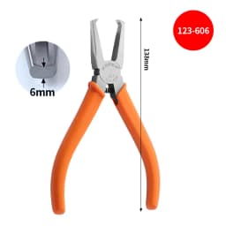 Hand Tool 90-Degree Flush Cutters, CR-V Steel | Precision Sprue & Burr Trimmer for Plastic/Models | 4/6/8/10mm Capacity