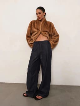 Laur 2026 Luxury Mink Fur Coat Women Oversized V Neck Long Sleeve Warm Real Fur Winter Outerwear Daily