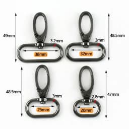 5/10Pcs 20-38mm Metal Hook Buckle for Bag Strap Swivel Lobster Clasp Dog Collar Carabiner Clip KeyChain Fastener Accessories