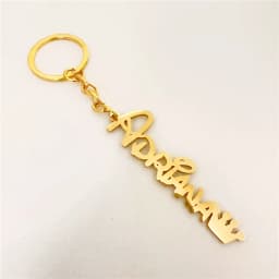 Custom Name Keychain Personalized Stainless Steel Pendant Keychains for Women Men Customized Nameplate Keyring Jewelry Gifts
