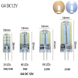 6- 10pcs G4 Led Bulb 2W 12V/AC220V 3014SMD 24led Warm/Cold White 360 Degree Angle Chandelier Light Replace Halogen Lamp