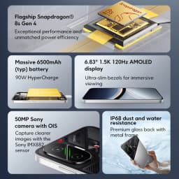 Global Version POCO F7 Smartphone 256GB 512GB Snapdragon® 8s Gen 4 6.83" 1.5K AMOLED Display 6500mAh lP68 NFC 90W Hyper Charge