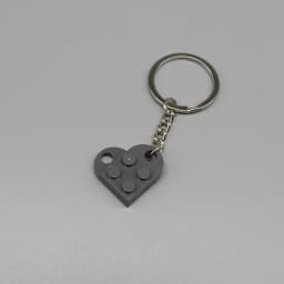 3176 DIY Heart Key Ring Necklace Toys for Children Coupling Plate 2x3 with Rounded End and Pin Hole MOC Building Block Brick