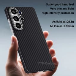 YTF-carbon Luxury Real Kevlar Case for Samsung Galaxy S26 Ultra/S26Plus/S26, Aramid Fiber Magnetic MagSafe Cover