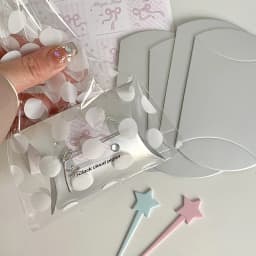 50PCS Silver Color Paper Jewelry Box Blank Blind Bag Packaging Earring Necklaces Rings DIY Christmas Hollween Wrapping Wholesale