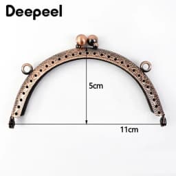 2/5/10Pcs Deepeel 10.5cm New Embossed Bead Metal Bag Handle Women Purse Frame Handbag Kiss Clasp DIY Sewing Brackets Accessories