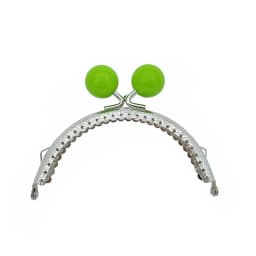 8.5/10.5cm Candy Color Beads Silver Metal Purse Frame Handle for Clutch Bag Handbag Accessories Making Kiss Clasp Lock