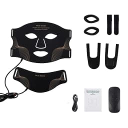 Silicone LED Mask Face With Neck 7 Colors LED Light Photon Therapy Anti Aging Rejuvenation Brighten Repair Skin Wireless Use