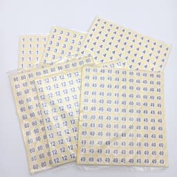 13mm Circular Digital Sticker Number Labels From 0 to 30 Digital Adhesive Stickers 1980 Pcs/Pack 1,5,9,3,15,21,23,16,18