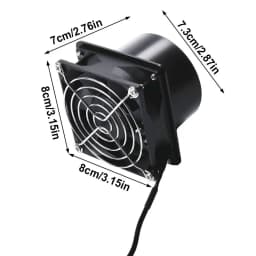 1Pcs Adjustable Speed USB Exhaust Fan with Pipe Duct Air Ventilation Fume Absorber Simple Mini Air Blower