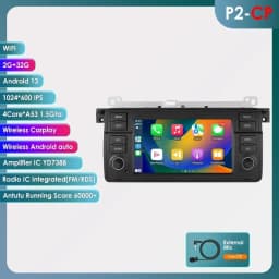 8+128G AI Voice Car Android Auto Radio for BMW E46 M3 318 320 325 330 335 Carplay 4G LTE Multimedia Player GPS Autoradio RDS SWC