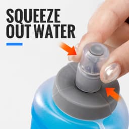 WRELS Water Bottle TPU Folding Soft Flask BPA-Free Collapsible Water Bottle for Hydration Vest Pack Running Hiking Water Bottle