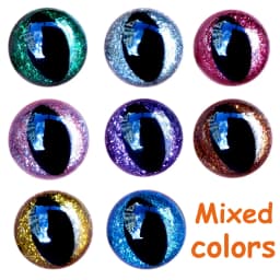 10pair 3D Glitter Plastic Cat Safety Eyes For Crochet Toys Puppet Plush Toy Doll Eyes For Amigurumi Diy 12/15/16/18/20/24mm