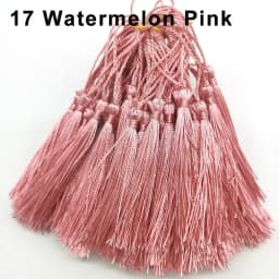 100Pcs Tassels 13cm Silky Floss Bookmark Tassels with Cord Loop Chinese Knot Tassel Fringe Jewelry Making DIY Craft Accessories