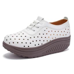 2025 Spring and Autumn New Shoe with One Foot Set, Mom's Shoes Soft and Comfortable Middle Aged and Comfortable Single Shoes