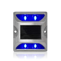 Solar Powered Aluminum Road Stud IP68 Waterproof Raised Pavement Marker Cat Eye Road Studs