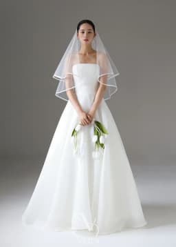OLOEY Simple White Wedding Dress Strapless A-Line Bridal Gown Elegant Korean Style Backless Civil Evening Dresses Vestidos