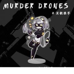 Murder Drones Season1 Uzi Doorman Absolute Solver Cyn Doll Mini Acrylic Stand Desktop Ornament Friends Christmas Gifts