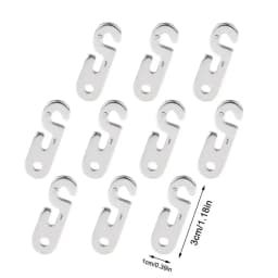 10PCS Adjustable Camping Tent Cord Rope Buckle S Type Tensioners Fastener Kit Outdoor Camping Tent Rope Tensioner Fixed Tool