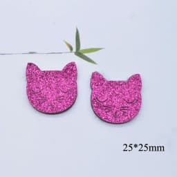 10Pcs Cartoon Animal Fox Cat Leopard Deer Applique for DIY Clothes Hat Shoes Decor Patches Headwear Hair Clips Bow Accessories