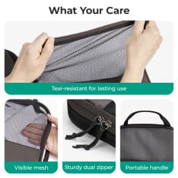 BAGSMART 6PC Compression Packing Cubes Large Capacity Travel Storage Bag Portable Luggage Organizers for Clothes