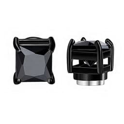 1Pc Crystal Magnetic Ear Stud Clip Earrings for Men and Women Punk Round Zircon Magnet Earrings Non Piercing Jewelry